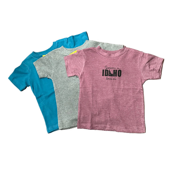 Toddler Someone in Idaho Loves Me T-shirt, 2T-5T Color Options Available