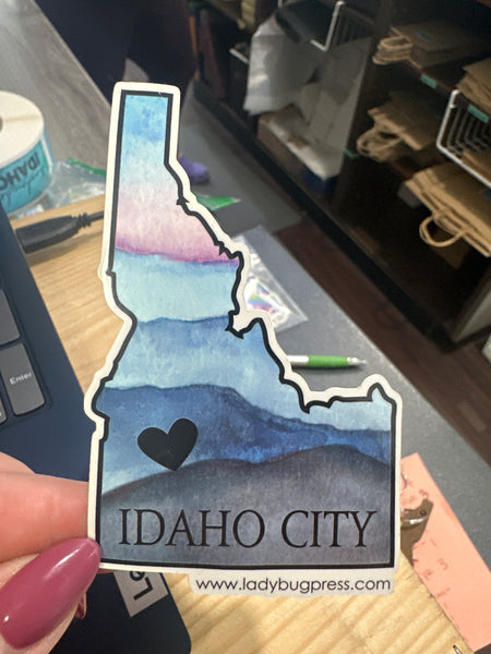 Idaho City Heart Sticker