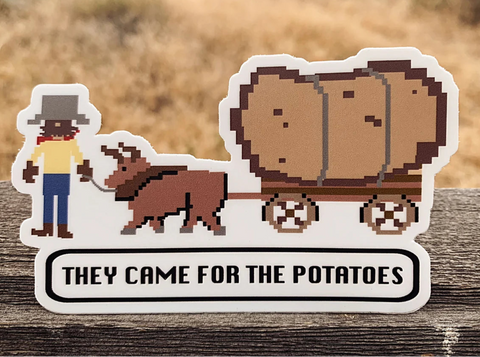 Oregon Trail Potato Sticker