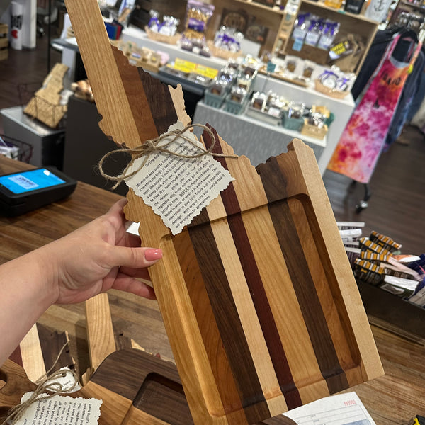Idaho Shaped Charcuterie Board, Handmade in Boise