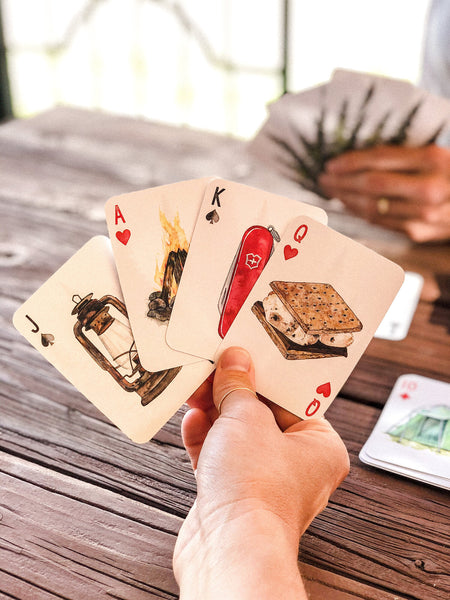 Fun Camping Playing Cards