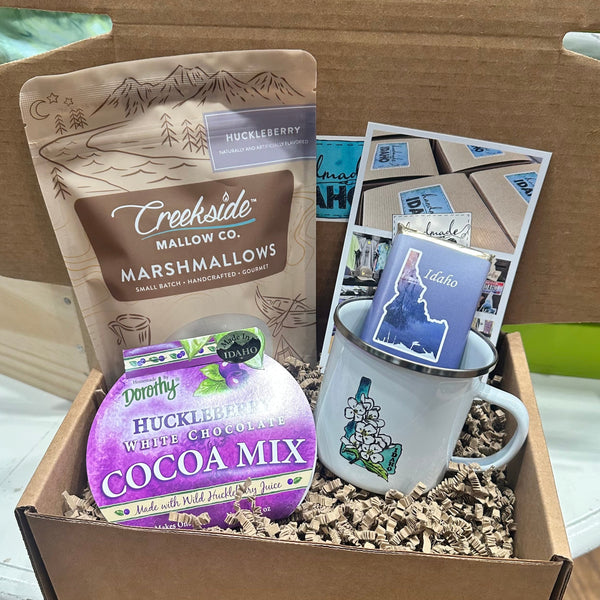 Hot Cocoa Box, local gifts Handmade Idaho