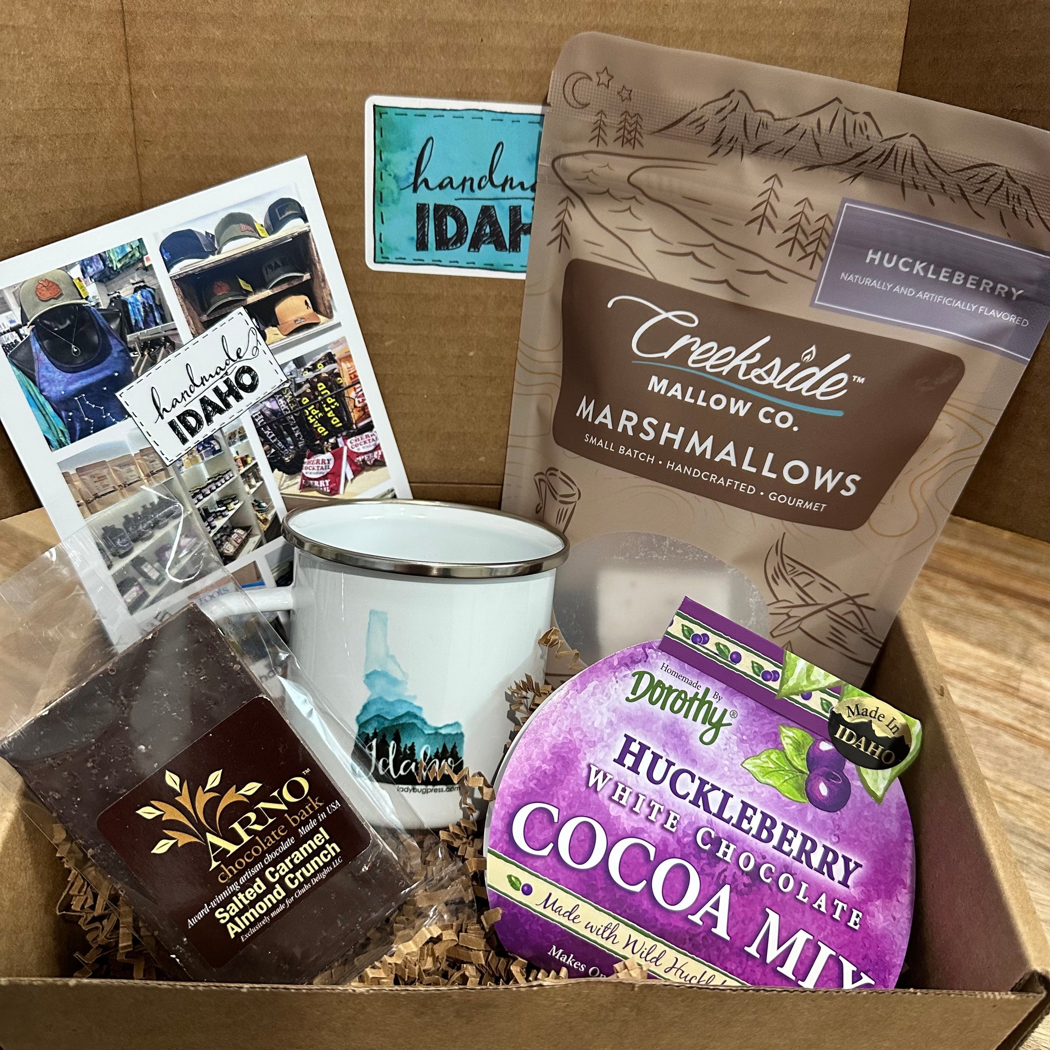 Hot Cocoa Box, local gifts Handmade Idaho
