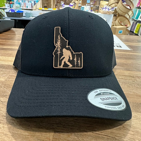 Bigfoot Idaho Hat, Black/Black