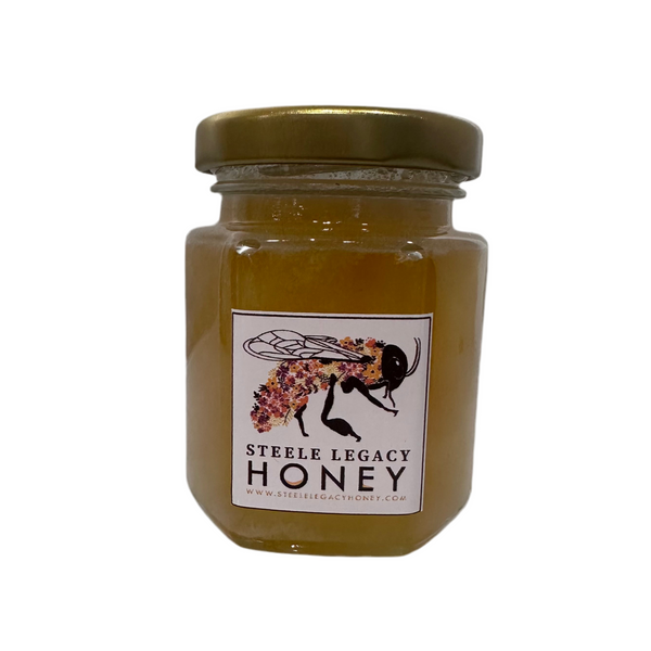 Steele Honey Mini 3oz Jar TSA Approved, Sweet Clover or Wildflower