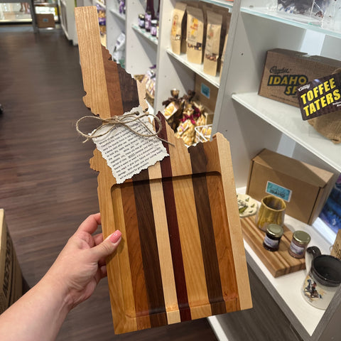 Idaho Shaped Charcuterie Board, Handmade in Boise