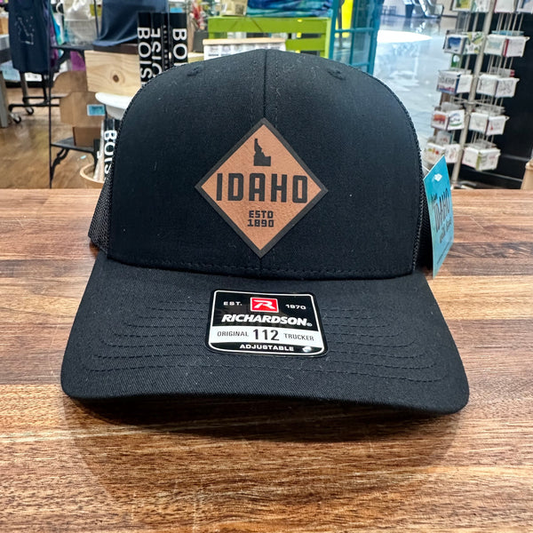 Idaho Treefort Adjustable Hat, Black