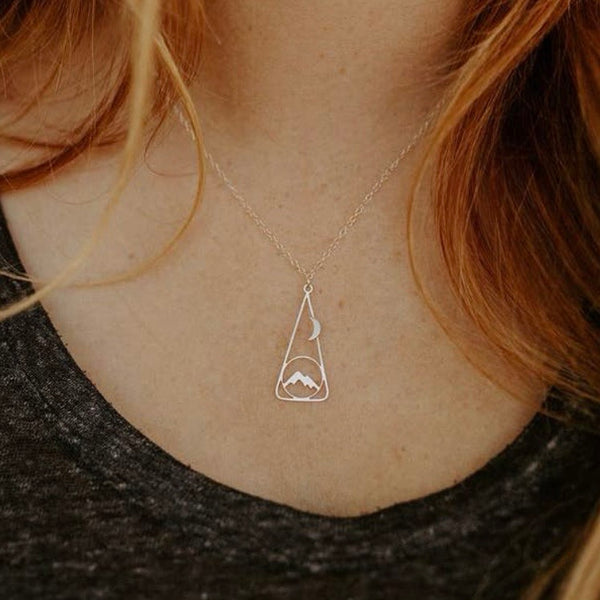 Moonlight Necklace, Silver