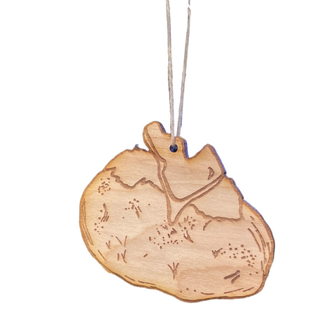 Idaho Spud Wood Ornament