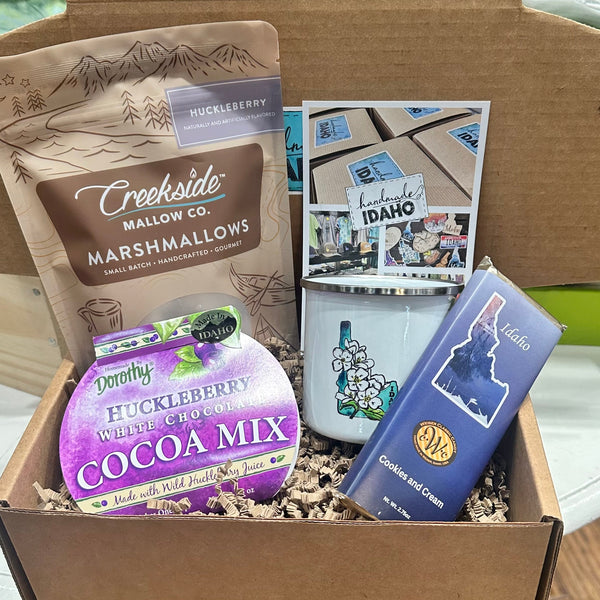 Hot Cocoa Box, local gifts Handmade Idaho