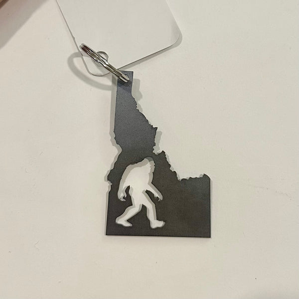 Yeti in Idaho Steel Keychain