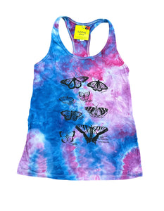 Ice Dyed Butterfly Tank Top, Adult sizes