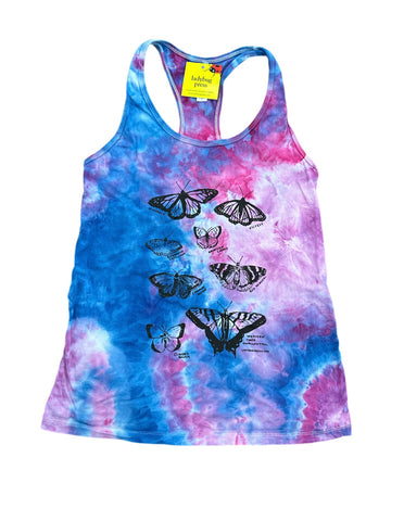 Ice Dyed Butterfly Tank Top, Adult sizes