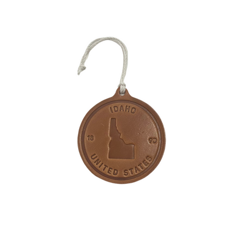 Leather Idaho 1890 Round Ornament