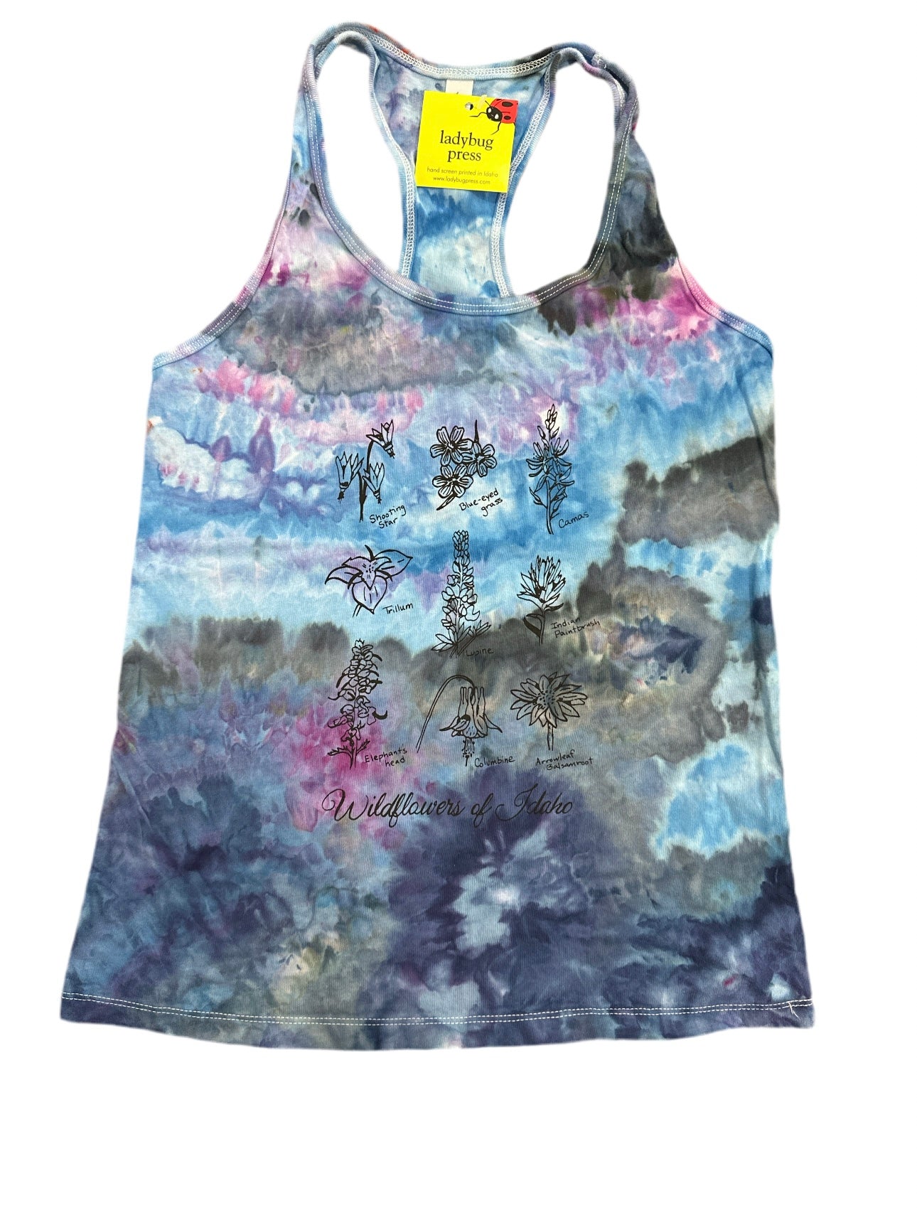 Ice Dyed Wildflower Tank Top, Adult sizes