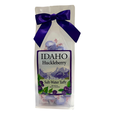 Huckleberry Salt Water Taffy 8oz, Individually Wrapped