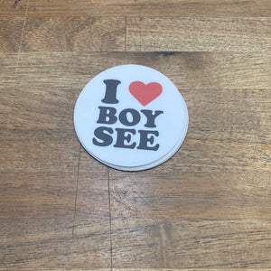 I Heart Boy-See Sticker MINI