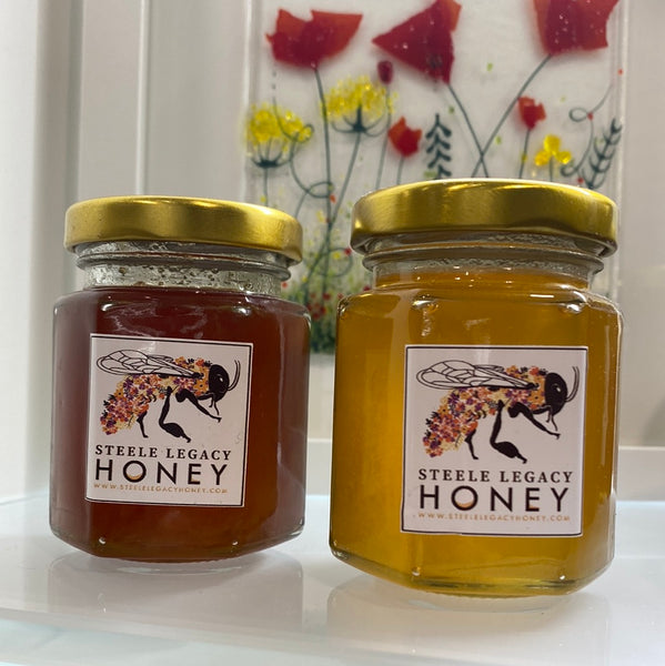Steele Honey Mini 3oz Jar TSA Approved, Sweet Clover or Wildflower