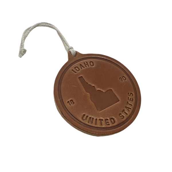 Leather Idaho 1890 Round Ornament