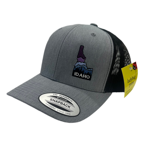 Idaho Embroidered Light Gray Hat