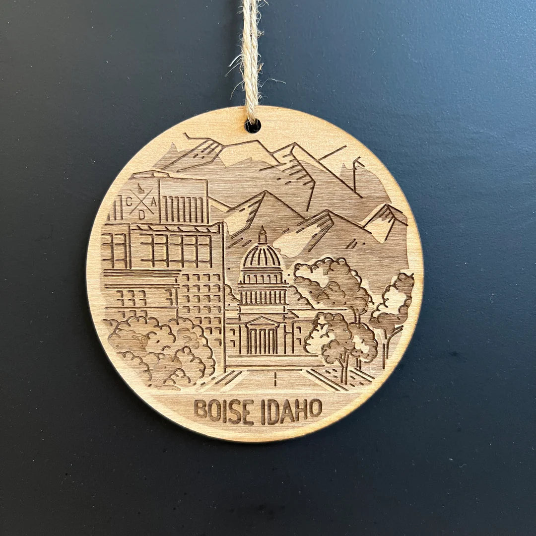 Boise Idaho Capital View Ornament, CDA