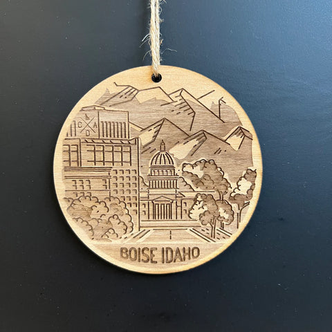 Boise Idaho Capital View Ornament, CDA