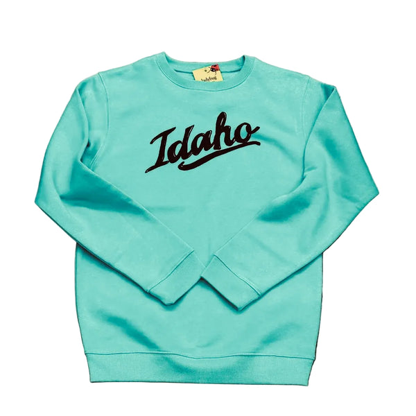 Retro Idaho Crewneck Sweatshirt, screen printed adult sizes