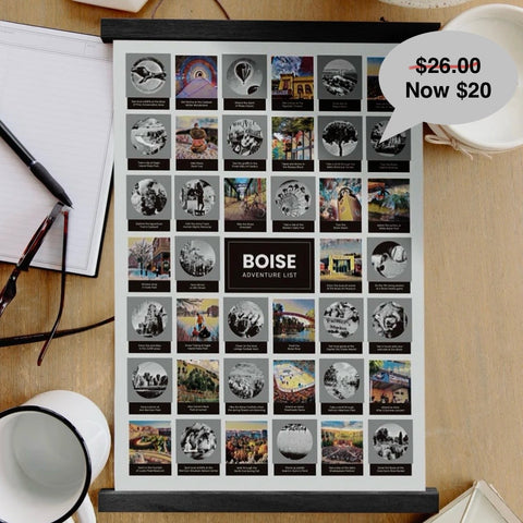 Last Chance! Boise Adventure List Scratch Off Poster