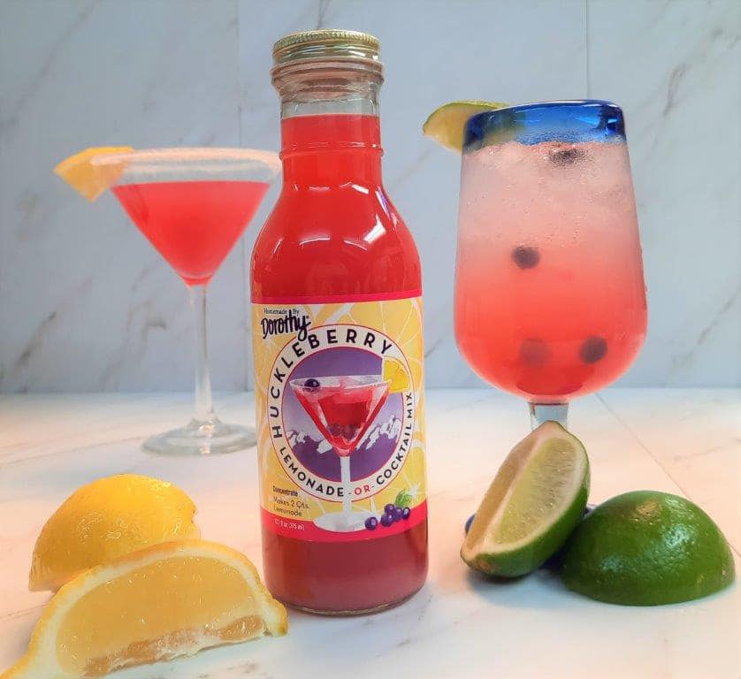 Huckleberry Lemonade or Cocktail Mix Concentrate