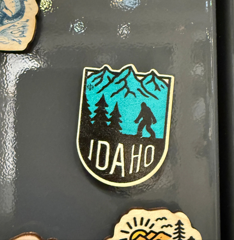 Bigfoot Idaho Mountains Magnet Full Color, CDA