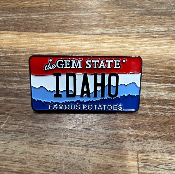 Idaho License Plate Enamel Pin