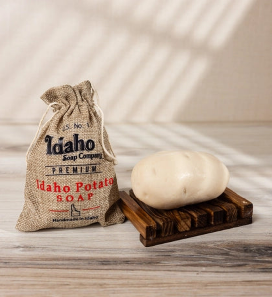 Idaho Potato Shaped Soap, Huckleberry Scented.