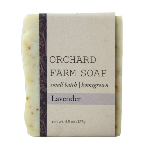 4.5oz Lavendar Bar Soap, Natural Homegrown
