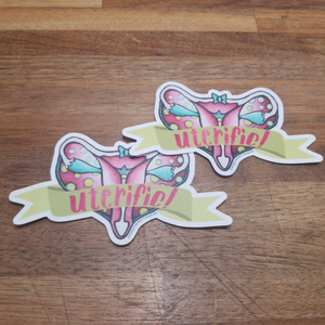 Lauren T Kistner 4" Uterific! Sticker
