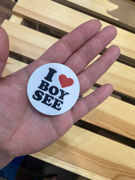 I Heart Boy-See Sticker MINI