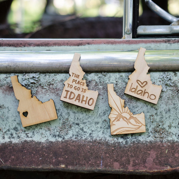 Lost Little Things - Assorted Wooden Idaho Shaped Magnets