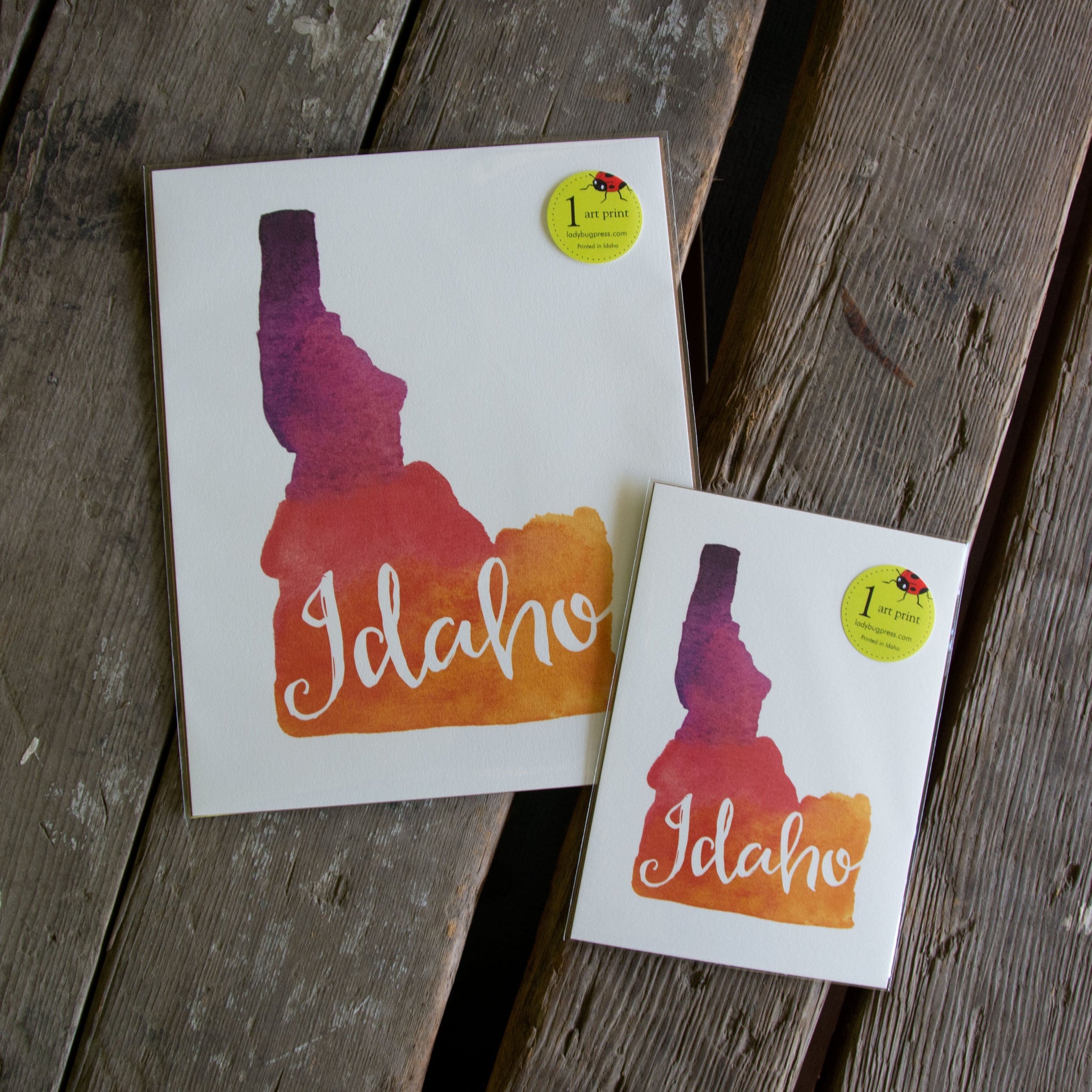 Idaho Watercolor Art Print 5x7