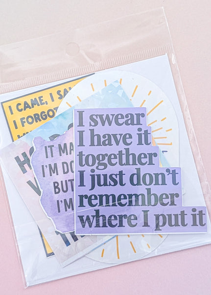 Large sassy sticker pack
