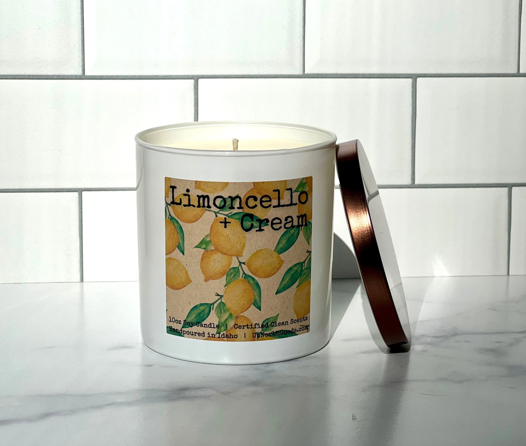 10oz Limoncello + Cream Soy Candle