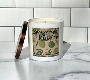 10oz Bergamot + Matcha Soy Candle