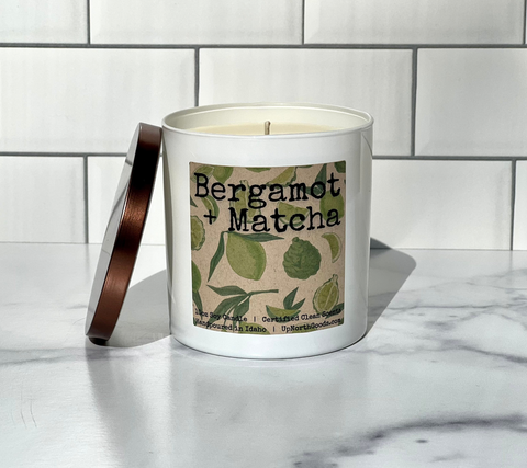10oz Bergamot + Matcha Soy Candle
