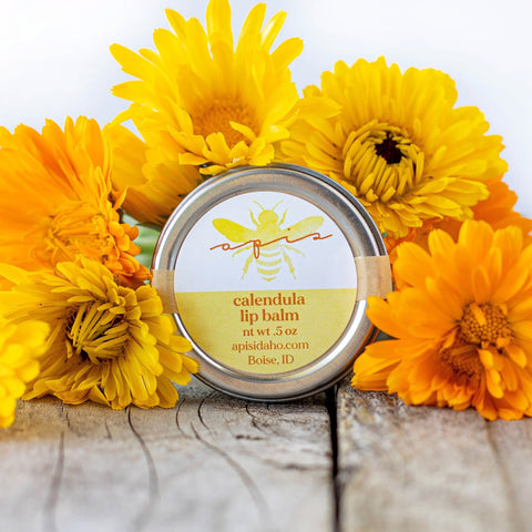 Calendula Lip Balm Tin, Apis Natural Skincare