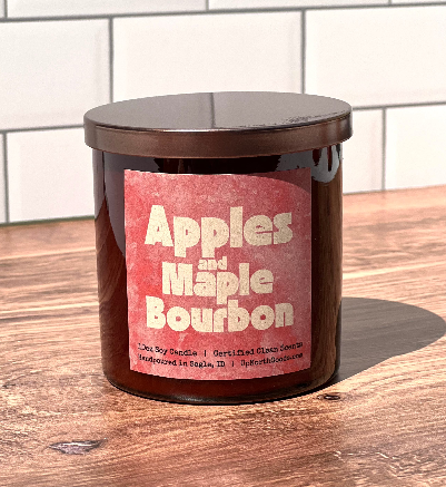 10oz Apples and Maple Bourbon Soy Candle