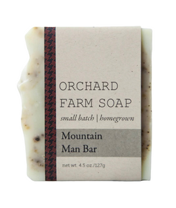4.5oz Mountain Man Bar Soap, Natural Homegrown