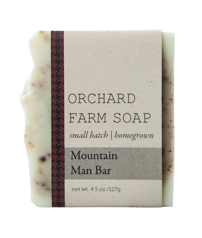 4.5oz Mountain Man Bar Soap, Natural Homegrown