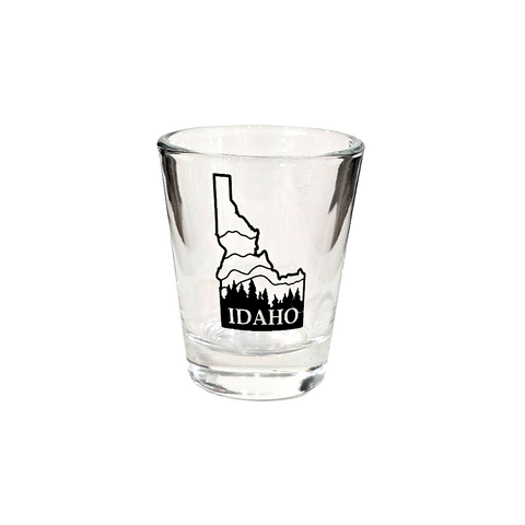 Idaho Mountain and Trees Shot Glass