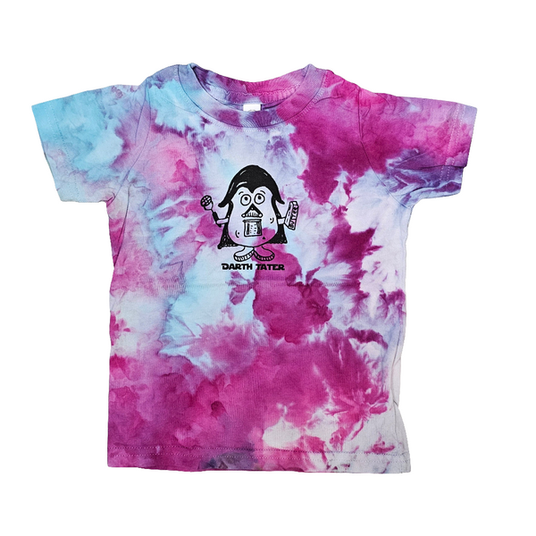 Ice Dyed Darth Tater Toddler 2T-5/6T T-shirt, eco-friendly waterbased inks