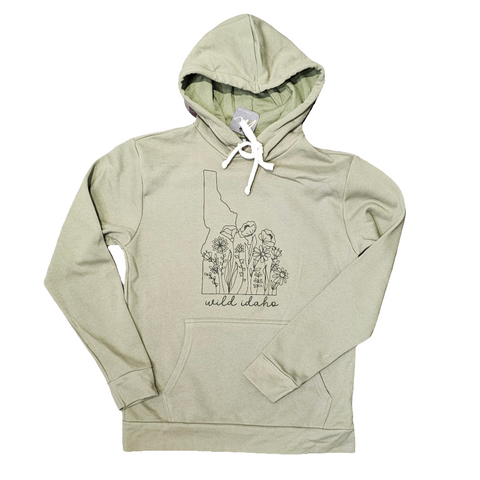 Wildflower State Hoodie, Olive