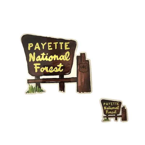 Payette National Forest Sign Sticker