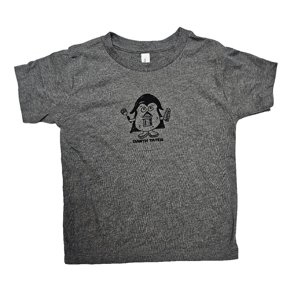Toddler Darth Tater T-shirt, eco-friendly waterbased inks